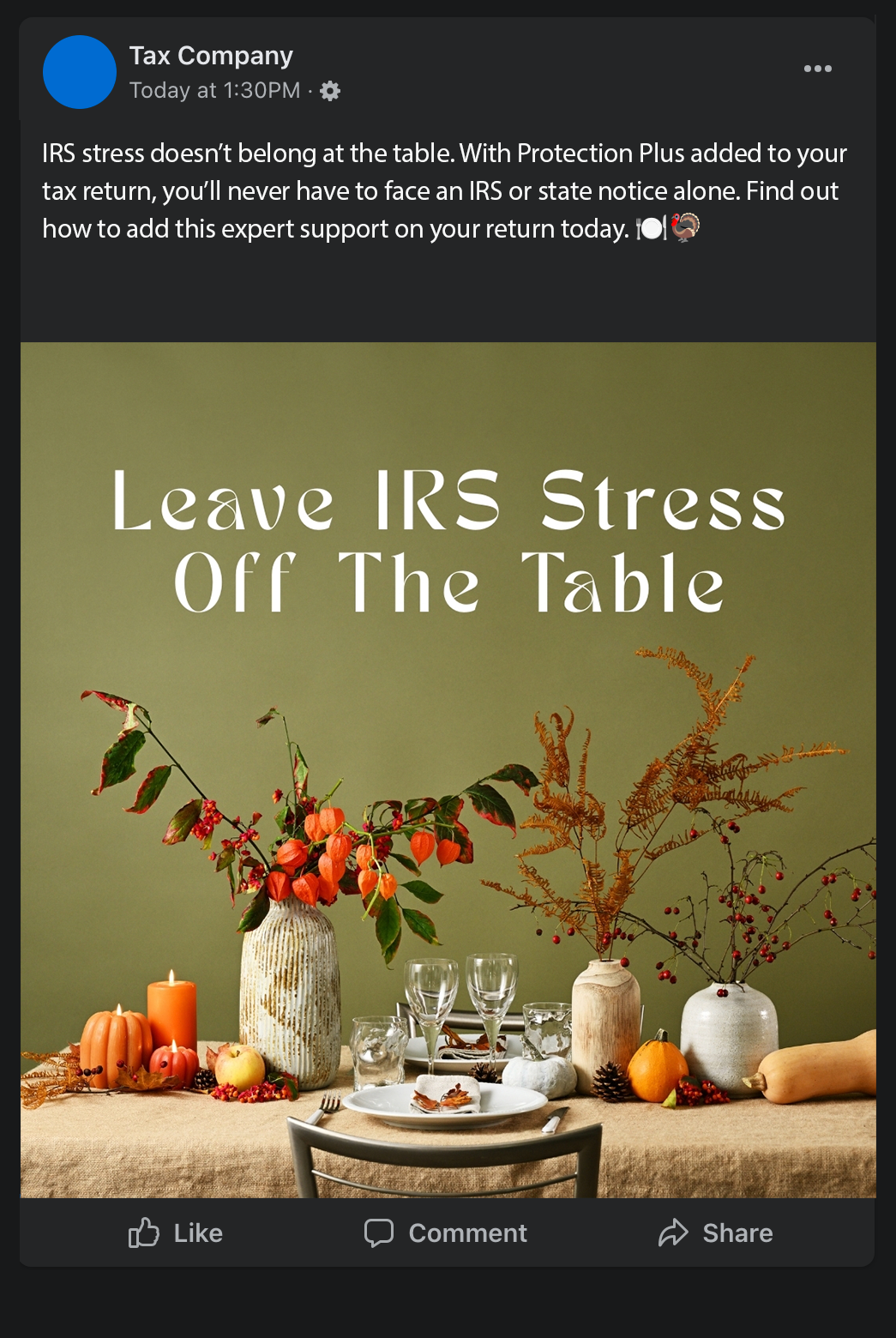 Leave IRS Stress Of The Table